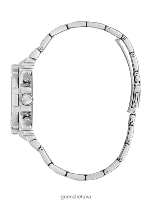 moterys GUESS 6NLN3560 priedas sidabras krištolinis daugiafunkcis laikrodis