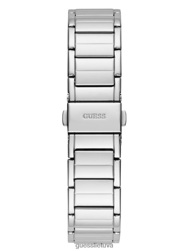 moterys GUESS 6NLN3560 priedas sidabras krištolinis daugiafunkcis laikrodis