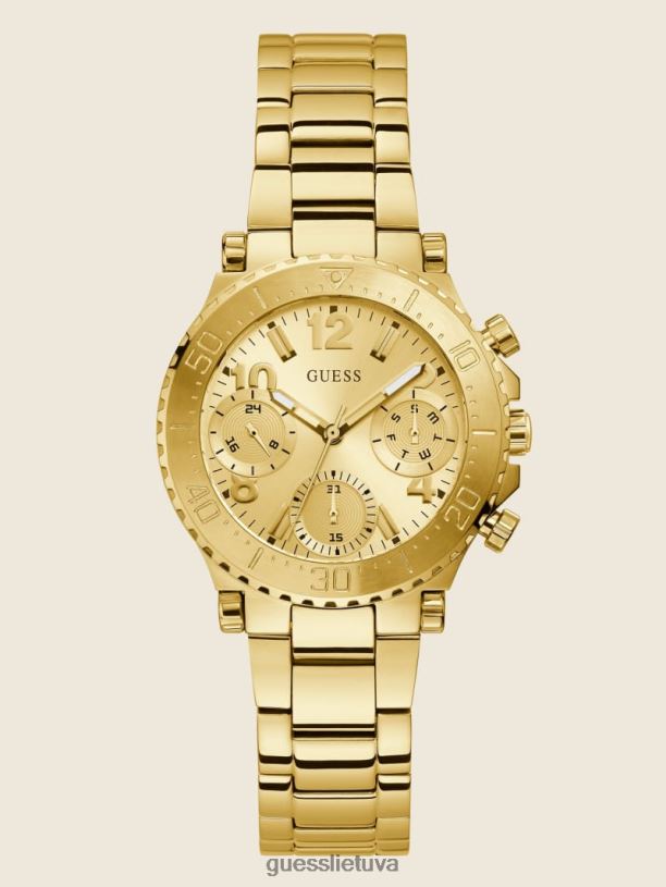 moterys GUESS 6NLN3567 priedas auksas daugiafunkcis laikrodis