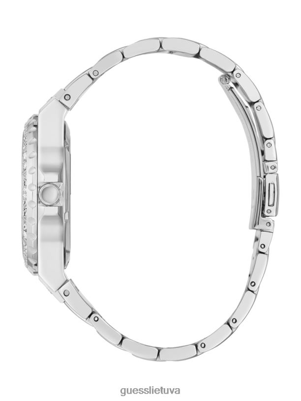 moterys GUESS 6NLN3569 priedas sidabras apnuogintas analoginis laikrodis