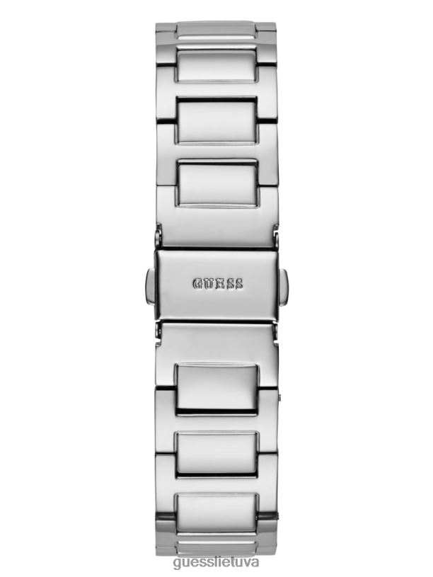 moterys GUESS 6NLN3571 priedas sidabras kvadratinis daugiafunkcis laikrodis