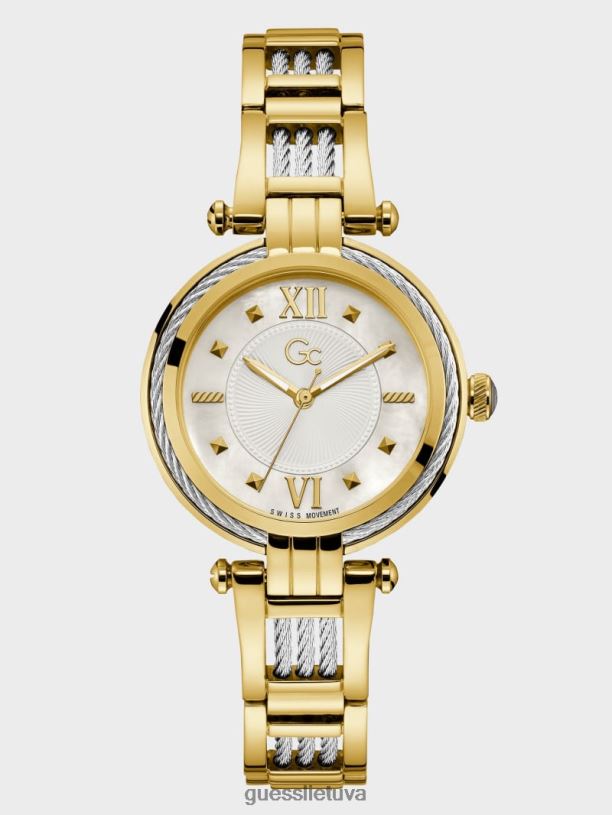 moterys GUESS 6NLN3572 priedas auksas Gc cable twist analoginis laikrodis