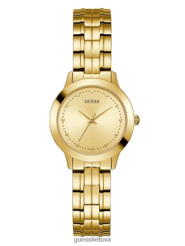 moterys GUESS 6NLN3574 priedas auksas plonas klasikinis laikrodis