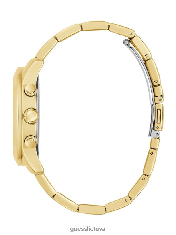moterys GUESS 6NLN3576 priedas auksas krištolinis daugiafunkcis laikrodis
