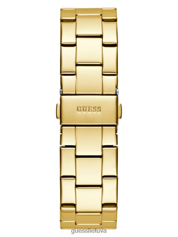 moterys GUESS 6NLN3576 priedas auksas krištolinis daugiafunkcis laikrodis