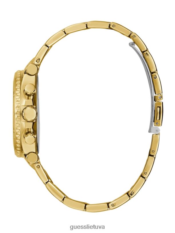 moterys GUESS 6NLN3581 priedas auksinis ir žalias daugiafunkcis laikrodis
