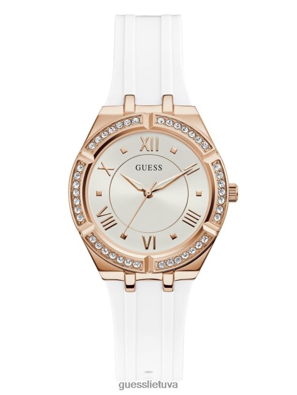 moterys GUESS 6NLN3597 priedas baltas multi analoginis laikrodis