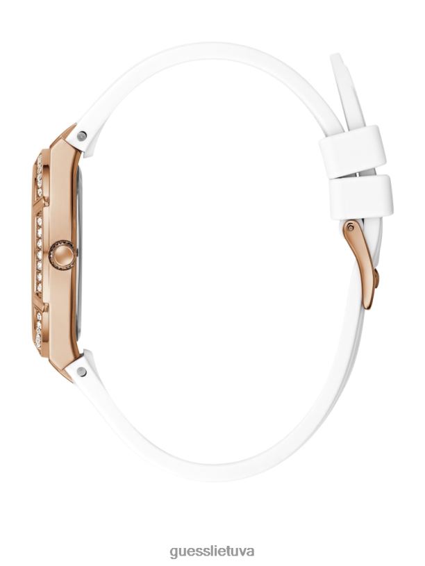 moterys GUESS 6NLN3597 priedas baltas multi analoginis laikrodis