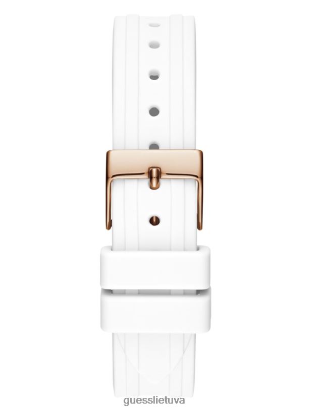 moterys GUESS 6NLN3597 priedas baltas multi analoginis laikrodis
