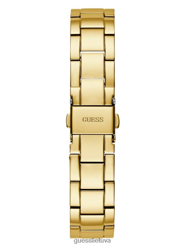 moterys GUESS 6NLN3615 priedas auksas krištolo analoginis laikrodis