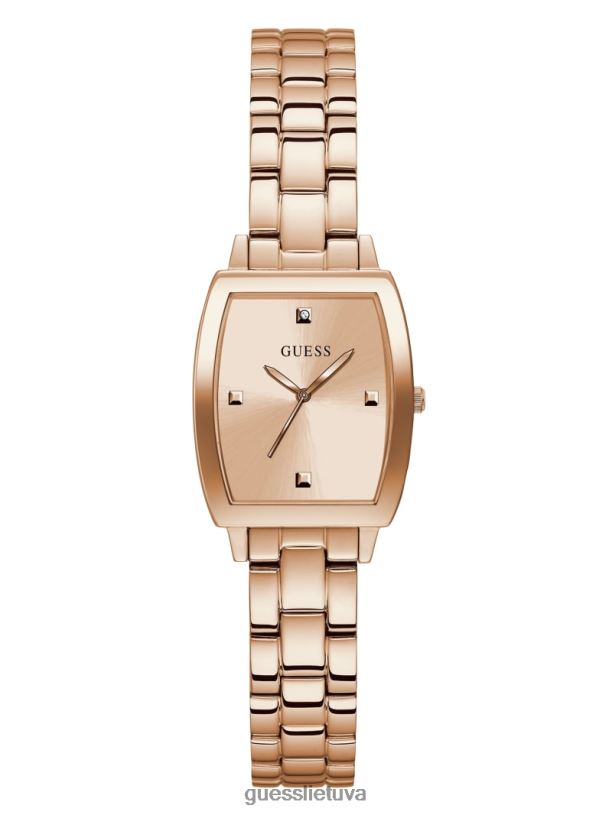 moterys GUESS 6NLN3619 priedas rozinis auksas ir deimantinis analoginis laikrodis