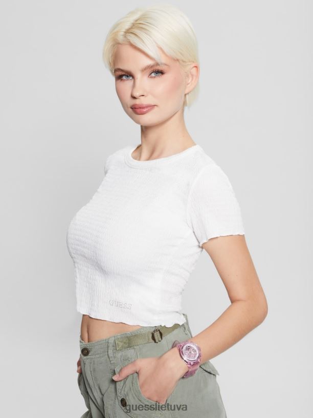 moterys GUESS 6NLN3622 priedas rozinis auksas skaidrus daugiafunkcis laikrodis