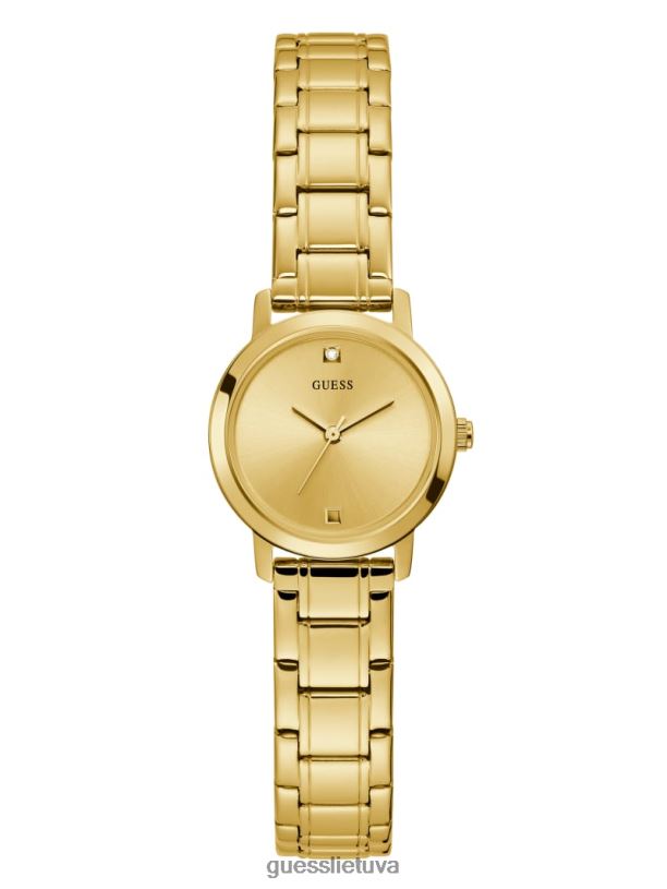 moterys GUESS 6NLN3625 priedas auksas Analoginis deimantinis laikrodis