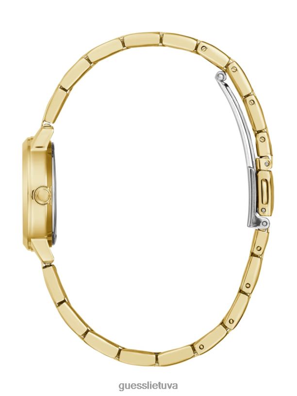 moterys GUESS 6NLN3625 priedas auksas Analoginis deimantinis laikrodis