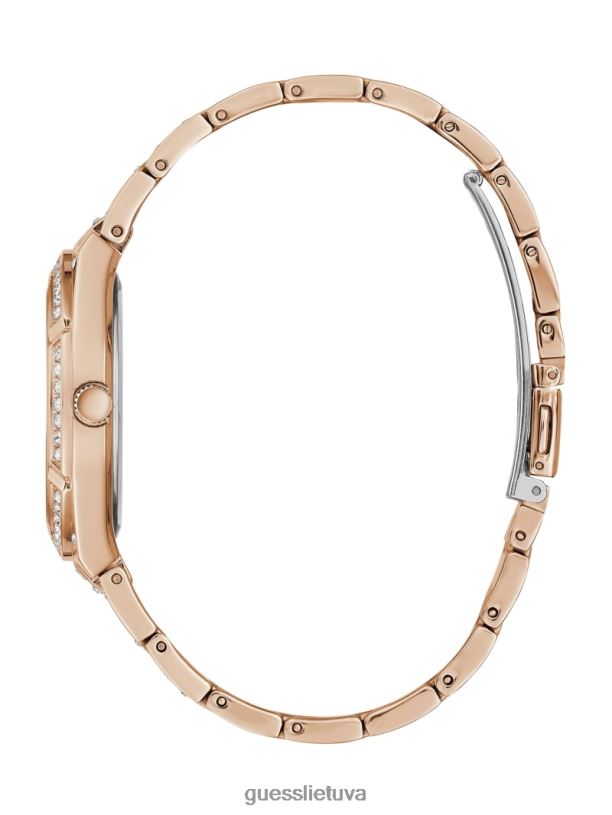 moterys GUESS 6NLN3627 priedas rozinis auksas analoginis laikrodis