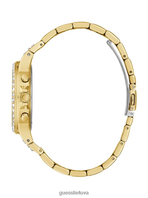moterys GUESS 6NLN3635 priedas auksas Kalnų krištolinis daugiafunkcis laikrodis