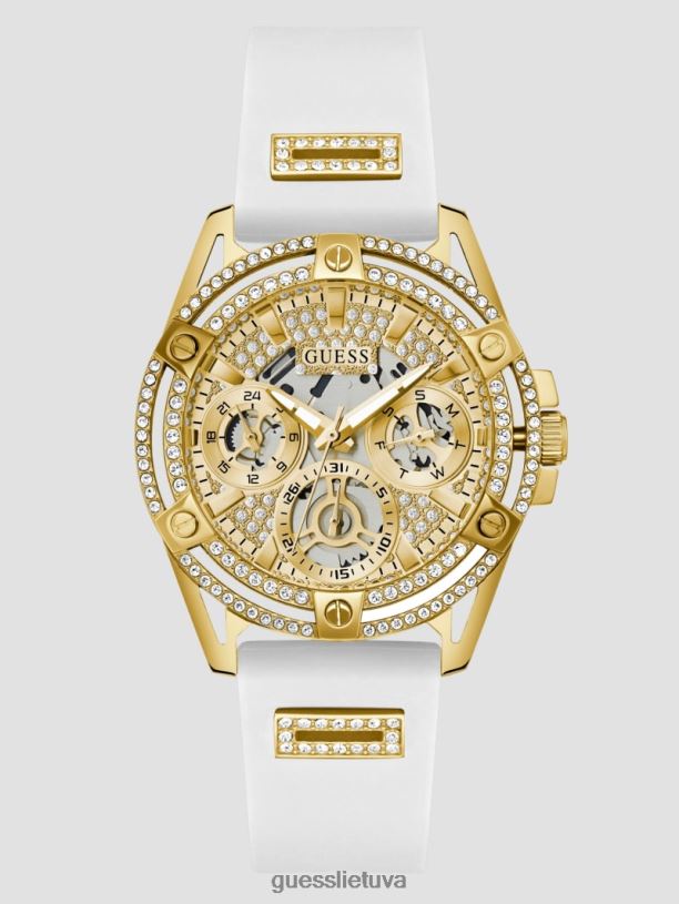 moterys GUESS 6NLN3640 priedas baltas multi silikoninis daugiafunkcis laikrodis