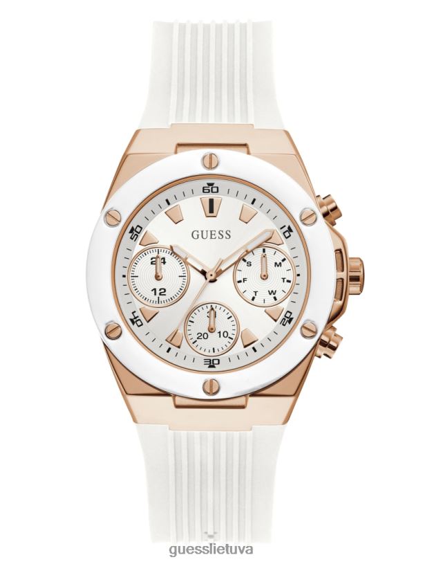 moterys GUESS 6NLN3646 priedas baltas multi daugiafunkcis laikrodis