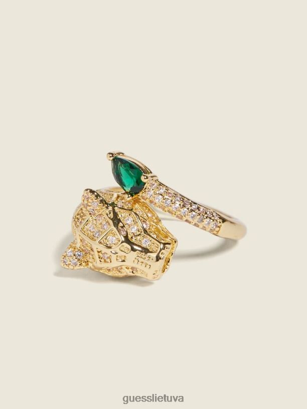 moterys GUESS 6NLN3922 priedas auksas panteros žiedas vienas