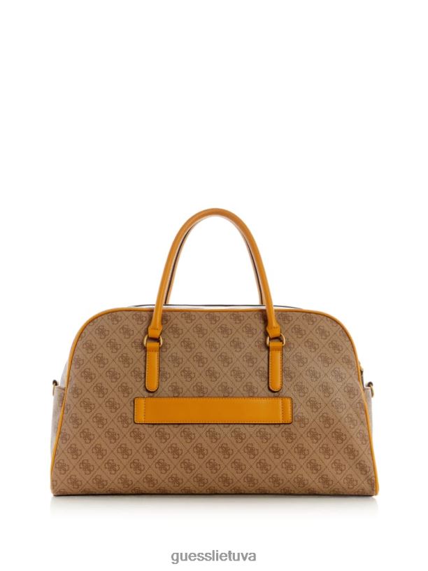 moterys GUESS 6NLN3189 krepšiai geltona / citrinos geltona „izzy“ savaitgalio maišelis