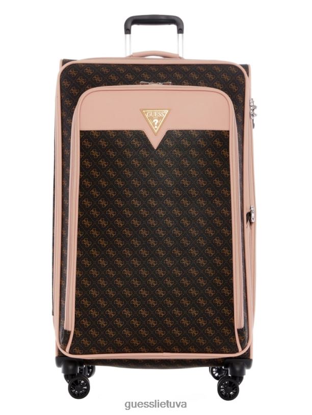 moterys GUESS 6NLN3229 krepšiai rudas olson spinner lagaminas