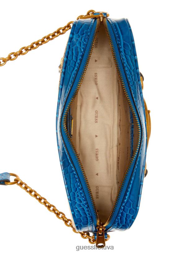 moterys GUESS 6NLN2972 krepšiai latte/mėlyna aviana fotoaparato krepšys