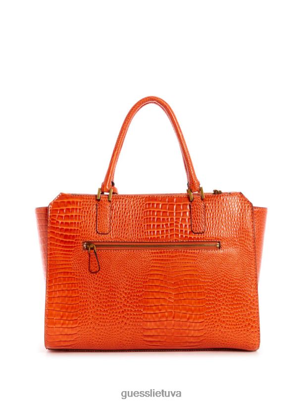 moterys GUESS 6NLN3320 krepšiai oranžinė raffie carryall