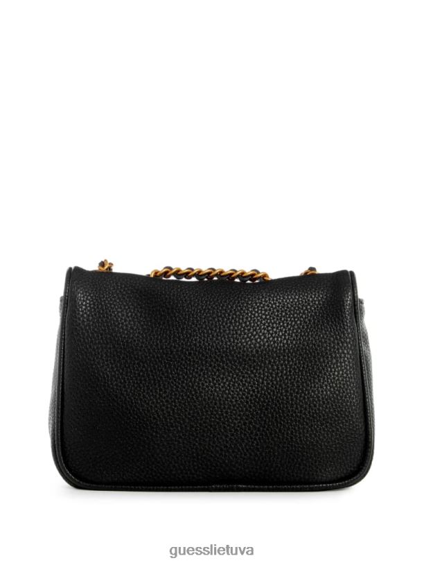 moterys GUESS 6NLN2795 krepšiai juodas gėlių raštas becci mini konvertuojamas krepšys
