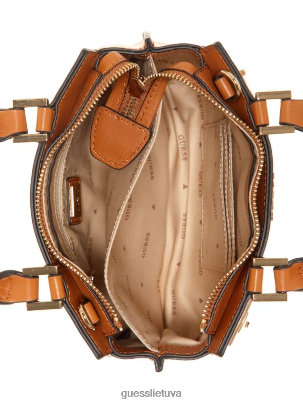 moterys GUESS 6NLN2816 krepšiai konjako katey mini kuprinė