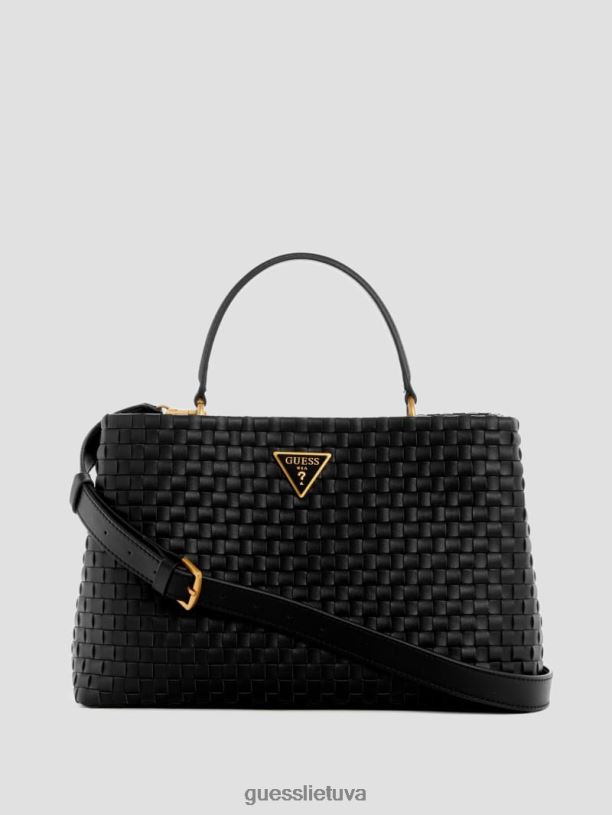 moterys GUESS 6NLN2817 krepšiai juodas gėlių raštas lisbeto austas kuprinė