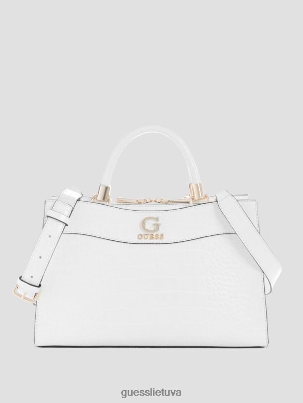 moterys GUESS 6NLN2818 krepšiai baltas multi nell Croc draugės kuprinė