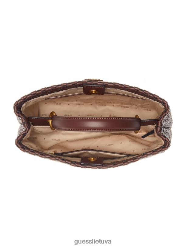 moterys GUESS 6NLN2822 krepšiai raudonmedžio lisbeto austas kuprinė