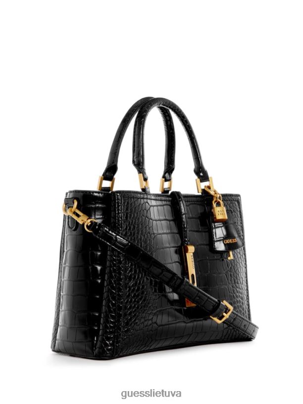 moterys GUESS 6NLN2826 krepšiai juodas gėlių raštas james Croc draugės kuprinė