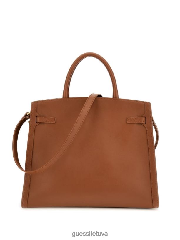 moterys GUESS 6NLN2828 krepšiai konjako Cristina vidutinė odinė kuprinė