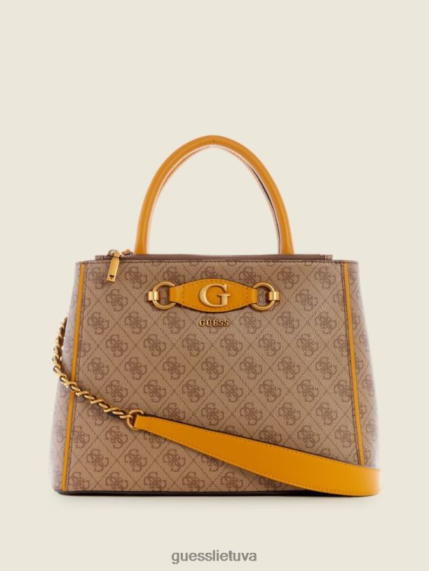 moterys GUESS 6NLN2892 krepšiai geltona / citrinos geltona izzy logotipo statuso kuprinė