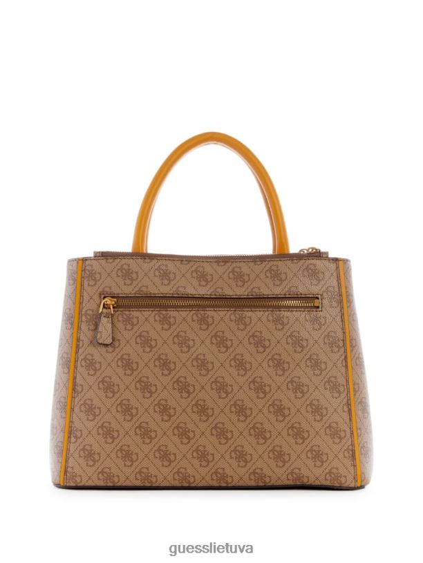 moterys GUESS 6NLN2892 krepšiai geltona / citrinos geltona izzy logotipo statuso kuprinė