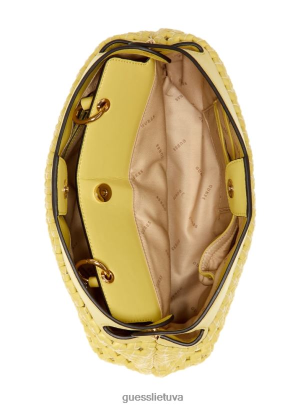 moterys GUESS 6NLN2971 krepšiai šviesaus aukso sicilijos kuprinė