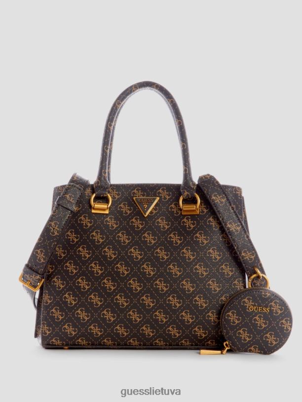 moterys GUESS 6NLN3206 krepšiai rudas multi alexie draugės kuprinė