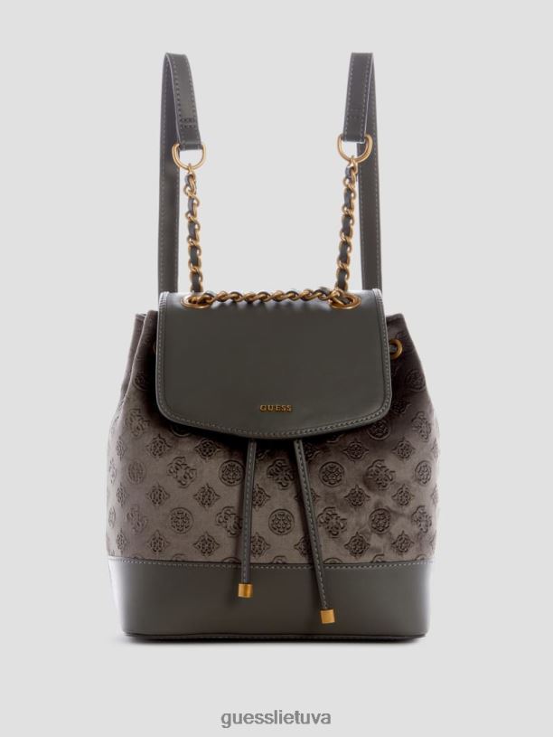 moterys GUESS 6NLN3213 krepšiai pilka inia kuprinė