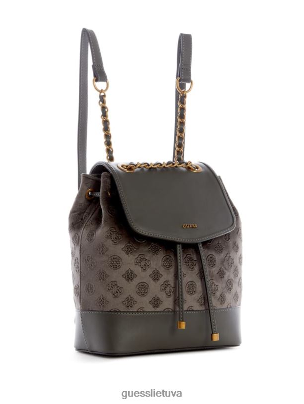 moterys GUESS 6NLN3213 krepšiai pilka inia kuprinė