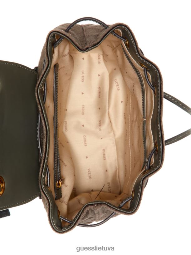 moterys GUESS 6NLN3213 krepšiai pilka inia kuprinė