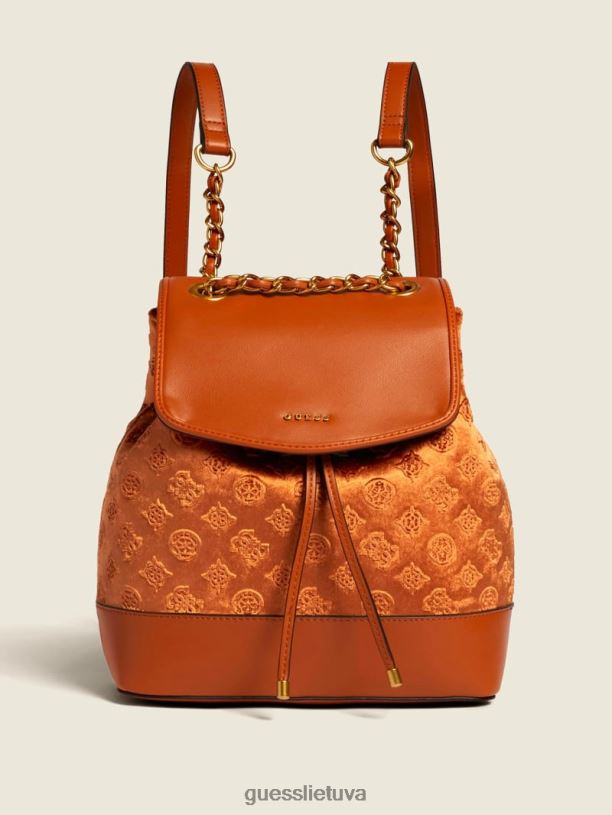 moterys GUESS 6NLN3217 krepšiai rus kimi aksominė kuprinė