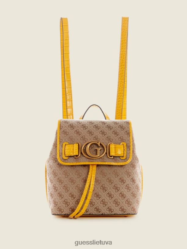 moterys GUESS 6NLN3226 krepšiai Laredo lengvas plovimas aviana kuprinė