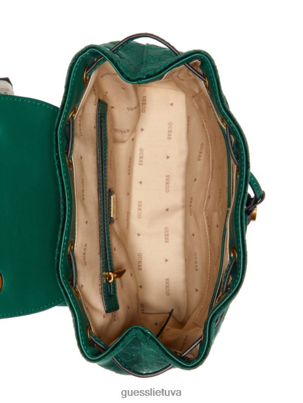 moterys GUESS 6NLN3227 krepšiai žalias inia kuprinė