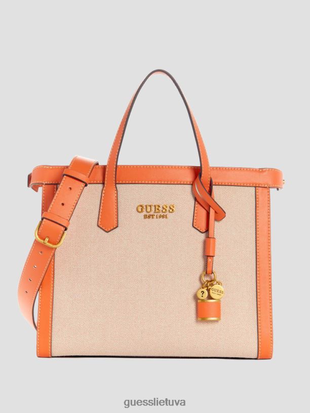 moterys GUESS 6NLN3262 krepšiai oranžinė Jovie Society kuprinė