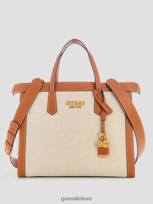 moterys GUESS 6NLN3263 krepšiai konjako Jovie Society kuprinė