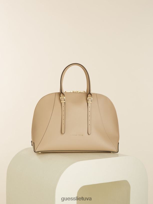 moterys GUESS 6NLN3267 krepšiai taupe moteriškas prabangus kupolo kupolas