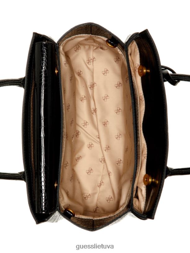 moterys GUESS 6NLN3272 krepšiai juodas gėlių raštas enisa aukštosios visuomenės kuprinė