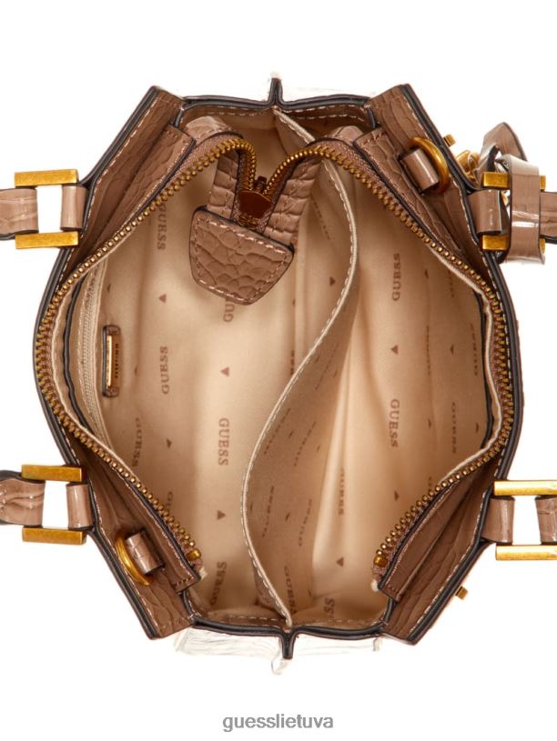 moterys GUESS 6NLN3285 krepšiai lelijos žalia Katie mini Croc kuprinė