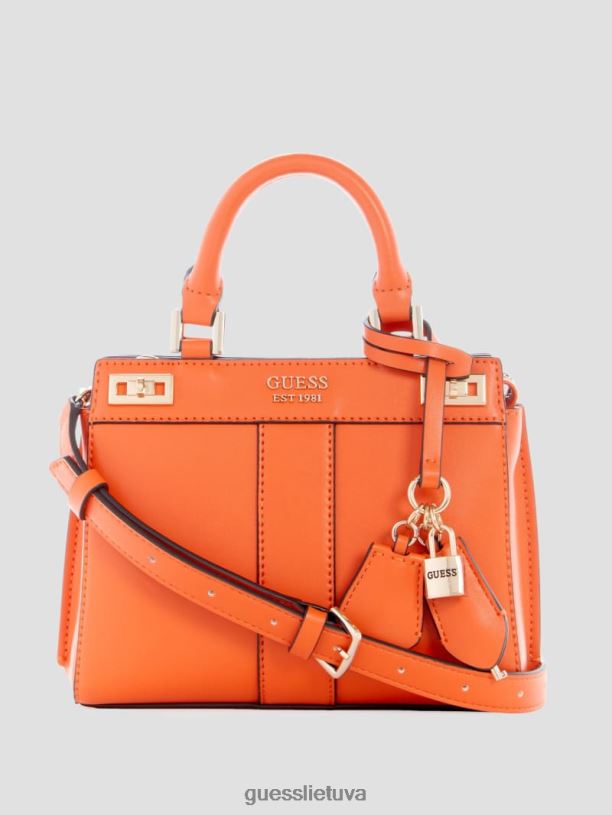 moterys GUESS 6NLN3298 krepšiai oranžinė katey mini kuprinė